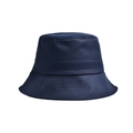 Detailed close-up showing the high-density twill cotton fabric texture of the navy blue sun hat - Adult Head Circumference: 56-60CM / Navy Blue