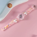 Pink luminous quartz watch for kids featuring a unicorn theme and silicone strap - Unicorn 8 / Pink