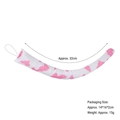 Pink and white cow pattern plush costume tail accessory with elastic loop for cosplay - 32cm Regular Tail / Pink Cow