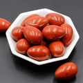 Polished red jasper egg stones in white tray for crystal healing and decor - Red Jasper (1pc)