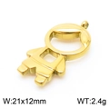 Goldener Jungen-Anhänger aus Edelstahl mit Maßen 21x12mm und einem Gewicht von 2,4g - Goldener Junge (KLJ8030-Z)