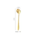 Cucchiaio caffè rosa dorata in acciaio inossidabile 126mm di lunghezza e 13g specifiche - Corto Oro Rosa
