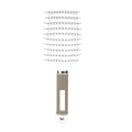 Vented hair brush with boar bristles and non-slip diamond grip handle in grey and brown - Without Boar Bristle / White (without Boar Bristle)