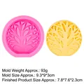 Pink silicone Tree of Life mold for handmade candles and soaps with round tree pattern - 1# Round Tree of Life / Pink