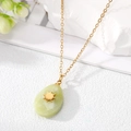 6# Beige Sonne Tropfen Halskette