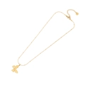 Elegante goldene Halskette mit Schmetterlingsanhänger und feiner Perlenkette auf Weiß - Schmetterling Stil (1#)