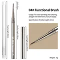 Nail art brush 04 with 10mm bristles and silver metal handle for painting and extensions - 04# Functional Brush