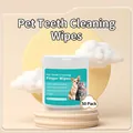 Pack of 50 disposable finger wipes for pet dental care and cleaning teeth for cats and dogs - Pet Dental Wipes (50 Pcs)
