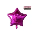 10-inch rose red star-shaped aluminum foil balloon for birthday and wedding decorations - 10-inch Star Rose Red
