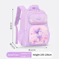 Paarse zeemeermin schoolrugzak voor meisjes groep 3-4 met ergonomische 39x31x15cm - Klein Paarse Zeemeermin