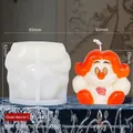 Warrior clown silicone candle mold for DIY crafts with size and weight parameters - Warrior Clown C ZL-647