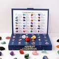 24-day advent calendar featuring diverse natural crystals and semi-precious gemstones - Christmas Crystal Blind Box (Raw)