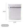 Filet de lavage à mailles fines pour linge délicat, blanc rectangulaire, 23x28cm zippé - Gris Petit Filet Fin (28x23cm)
