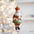 Gingerbread chef Santa ornament for Christmas tree, size 15cm x 7.5cm, weight 36.3g - Chef Santa Claus
