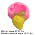 Roze siliconen mal in hartvorm voor DIY Halloween taartdecoratie en chocolade - Hart Stijl (Roze)
