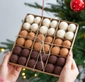 Wollfilzbälle Set in Schachtel, Weihnachtsbaum Hängeornament DIY Handwerk Dekor Variante. - Weihnachts-Filzball Stil G