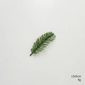 Artificial green pine needles decoration for DIY Christmas wreaths 13x5cm 4g - Large Wide Leaf Single-Sided