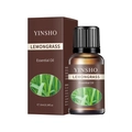 10ml Zitronengras Ätherisches Öl mit brauner Verpackung in einem minimalistischen Stil - Zitronengras