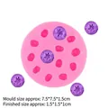 Rosa 3D-Heidelbeersilikonform inklusive fertiger Repliken und Größenmessungen - 13-Loch Blaubeere - Rosa