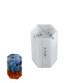 Dettaglio dello stampo in silicone a prisma esagonale per candele 2,5x2,8x3,7 cm - Prisma Esagonale 20mm-Corto