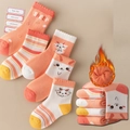 5-pack thickened cotton terry socks for babies with cute cartoon sheep patterns - Thickened Terry [Sheep]