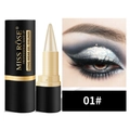 MISS ROSE eyeliner in gel a lunga durata 01 bianco argento brillante con effetto trucco - 01# Con Scatola a Colori