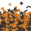 Confettis d'Halloween avec citrouilles oranges, araignées noires et chauves-souris de fête - Petit Paquet