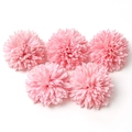 Set de cinco cabezas de flores rosas artificiales para bodas y accesorios de pelo - #23 Diente de león (Pack de 5)