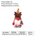 Gnome de Noël en peluche avec bois de renne et mini sapin pour décoration de fête - Style Chapeau Cornes de Renne (Deer)