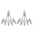 Classic silver leaf shaped stud earrings with crystals and pearls on white background - Leaf Stud Earrings / Silver Marquise