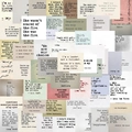 Collage di adesivi vintage con citazioni ispiratrici per scrapbooking e DIY - Stile Citazione Testuale (UU048) / 60 Carte