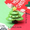 Detailed view of resin Christmas tree pendant with precise size and weight measurements - 20# Christmas Tree Type C