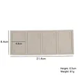 Molde de silicona gris claro cartas de póker con cuatro ases para repostería DIY - Gris