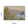 Impressionist landscape oil painting PVC placemat measuring 30cm x 45cm for dining tables - 45x30cm / Monet - The Garden