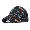 Cappellino da baseball tie-dye con fiori astratti multicolori e design a sei pannelli - Regolabile / Aereo Graffiti