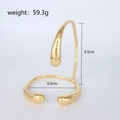 Gedetailleerd beeld van gouden lava armband met 9,5cm hoogte en gewicht van 59,3g - Goud