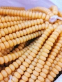 Flat round 8x5mm orange glass abacus beads for DIY jewelry making accessories - 5*8mm Approx 75pcs per strand / Topaz