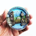 3D souvenir fridge magnet of Lanciano Italy featuring Miracle of Lanciano design - Italy Ancient City