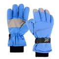 Waterproof children's ski gloves in blue with non-slip palms and -20°C insulation - Blue