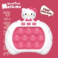 Pink Hello Kitty Speed Push Game Machine with four game modes and white accents - Hello Kitty