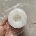 White semi-transparent cylindrical silicone mold for DIY flower soaps and candles - Poppy 6030 / Clear