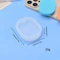 Siliconen mal voor DIY aroma gips en geurwax tabletten met decoratieve reliëfletters - Translucente Stijl (1)