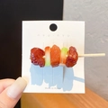 Grappige haarspeld in de vorm van een realistische Koreaanse vleesspies - 5# Vleesspies