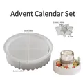 Silikonformen-Set für Adventskalender-Tablett und Kerzenhalter-Basis - Adventskalender Tablett Form