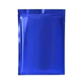 Resealable blue aluminum foil bags with 18-wire thickness, 100-pack storage pouch set - 7x10cm*18mm Matte Blue [100 Pieces]