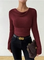 S / Tops / Dark Red
