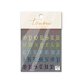Pegatinas de uñas con relieve y letras góticas coloridas para arte de manicura - Letras Góticas (ta78)