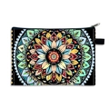 Mandala pattern multipurpose pouch with vibrant floral print and zipper closure - Pattern 10