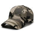 Klassieke camouflage honkbalpet met FS Fashion borduursel en een gebogen klep voor heren - Verstelbaar / Camouflage