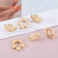 Perline CCB dorate a forma di fiore per la creazione di gioielli e braccialetti DIY - Fiore Dorato